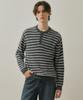 Wednesday Oasis Always Hairy Stripe Henley Neck Wool Knit 4 Colors (Wc25-Kn55)