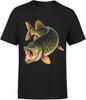 Men's Fishing T-shirt Pike Gift For Fisherman With Fish Spinning Fish