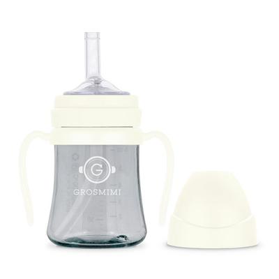 Gromimi PPSU Dark Series Straw Cup, White, 1 Piece, 200ml