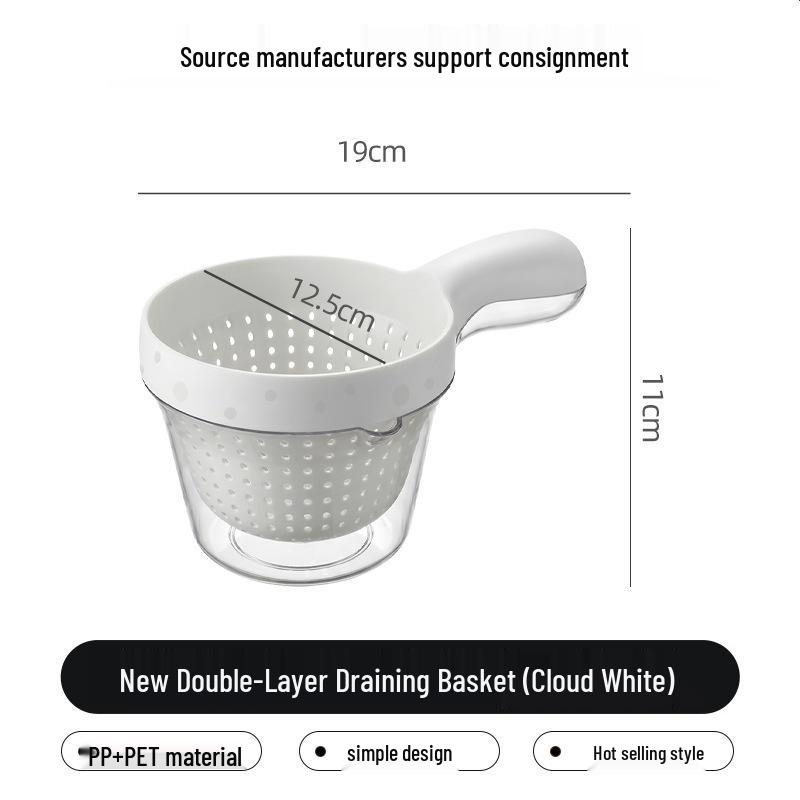 Multifunctional Kitchen Sink Basket & Drain Rack for Washing Vegetables and Filtering Food Residue