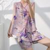 Cotton and silk floral sleeveless loungewear suit women's summer new Chinese pajamas can be worn outside loose national style two-piece set thin