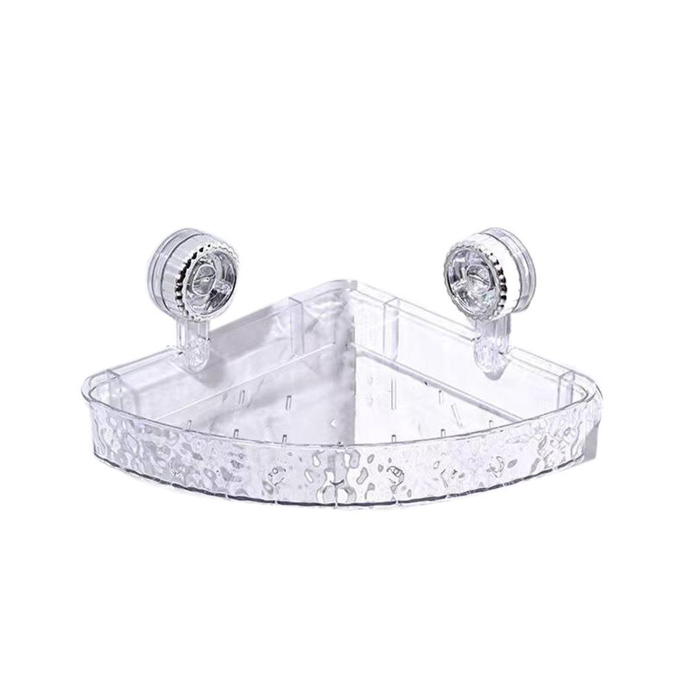 Plastic Suction Cups Shower Shelves Rectangular/Triangular Cosmetics Storage Rack  for Home