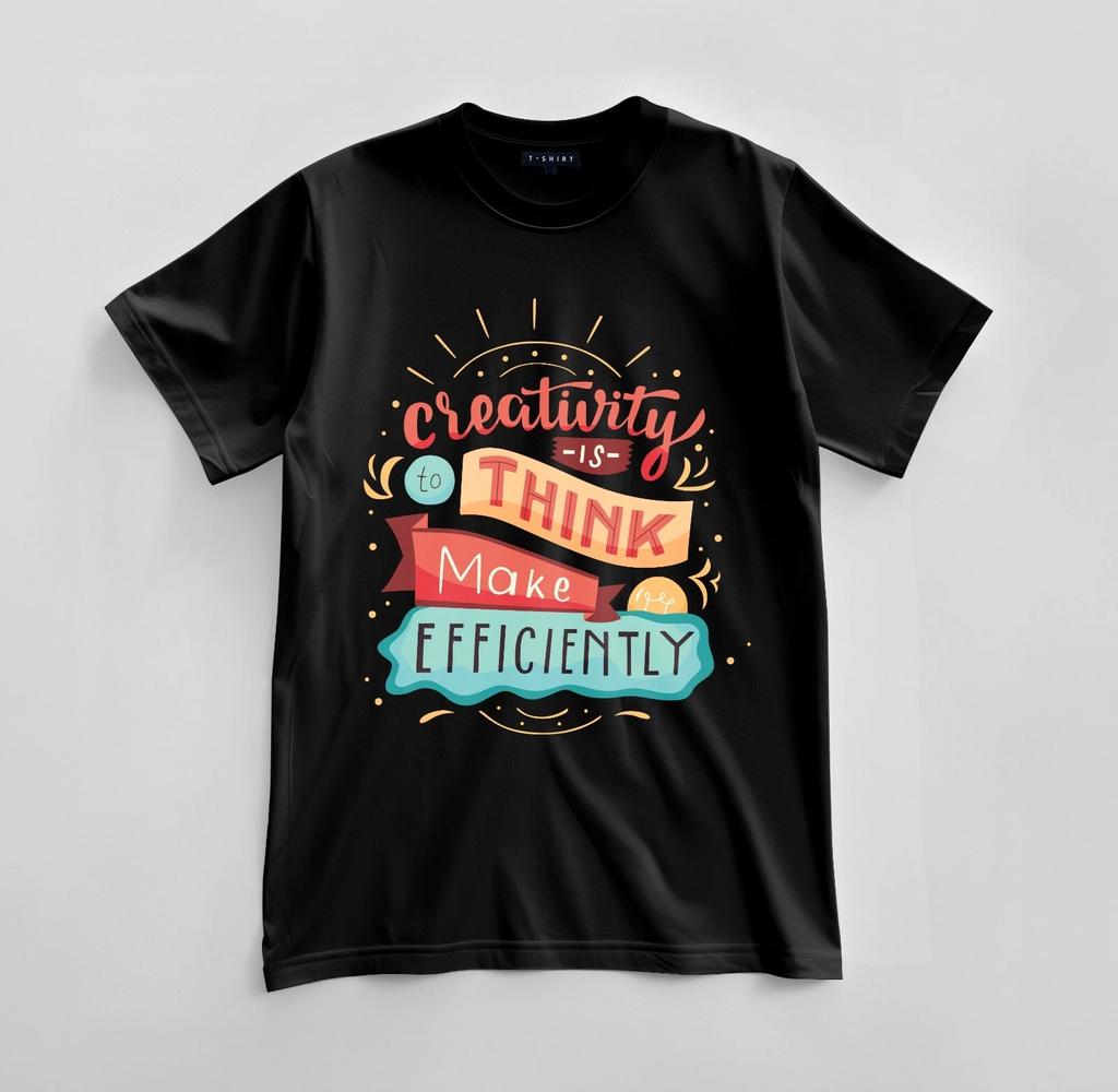 Custom Creative Efficiency Graphic T-shirt Design Unisex Jersey Short Sleeve Tee