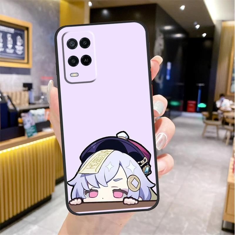 Genshin Impact Qiqi Case For Oppo A74 A54 A94 A78 A98 A18 A60 A80 A40 A38 A58 A96 A76 A16 A15 A17 A57 A77 A5 Pro