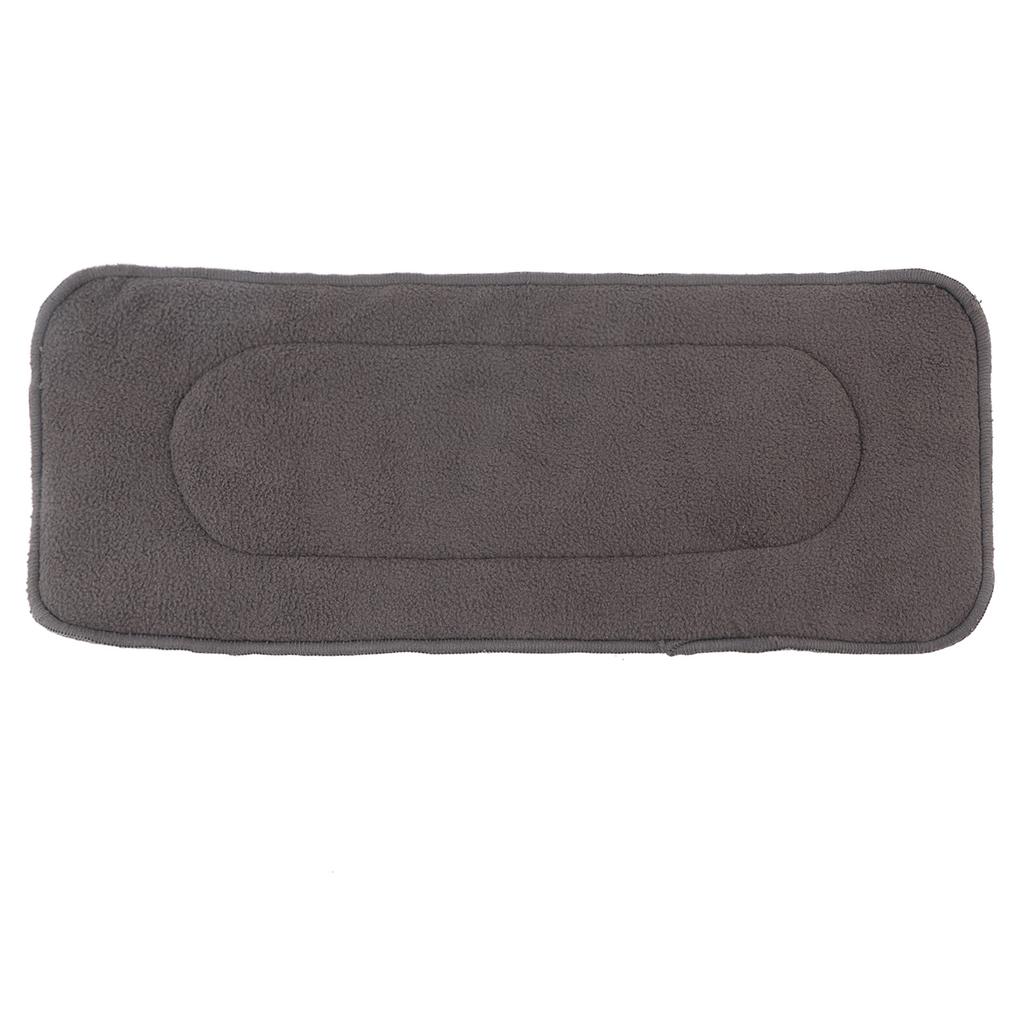 1PC Washable 5 Layers Anti  Bamboo Charcoal Cloth Nappy Liner Adult Diaper Insert(M)