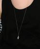 Pearly More Little Snowman Long Drop Necklace
