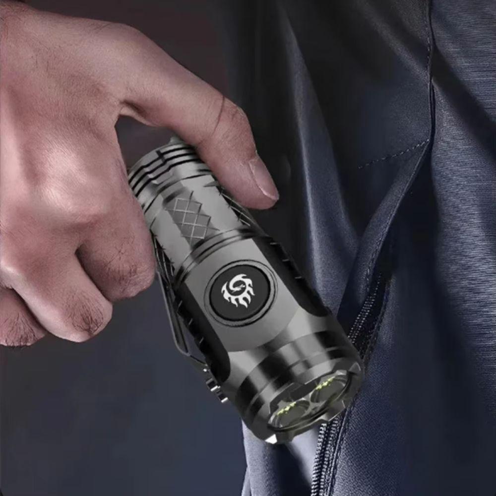 Waterproof LED Flashlight Adjustable Brightness Torch Mini Handheld Flashlight Hiking