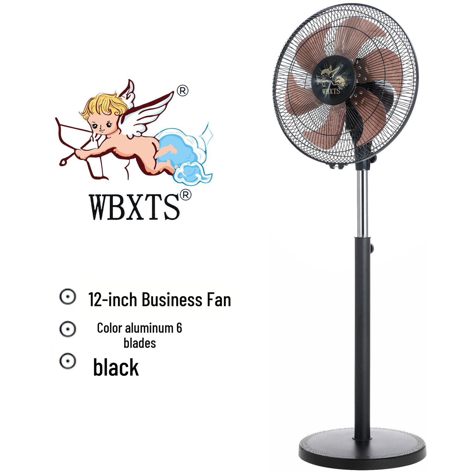 

WBXTS 12/14-дюймовый высокомощный осциллирующий напольный вентилятор с алюминиевой лопастью для дома, общежития, офиса