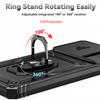 Armor Funda for Xiaomi Poco C65 Case Slide Camera Lens Protection Phone Cover Pocco Poko Little C65 C 65 PocoC65 Ring Stand Case