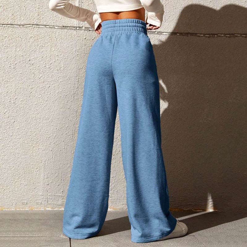 Women  Sports Pants Autumn Straight Tube Loose Fitting Sanitary Pants Wide Leg Pants Outdoor Dance Casual Pant