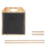 Wool Blending Board Wooden Fiber Portable Stand Carding Brush Set for Yarn