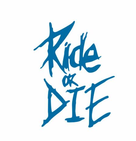 Motorcycle Sticker RIDE OR DIE Helmet Decals Stickers Car Refit Creative Body Decoration Decals Waterproof Bumper Sticker