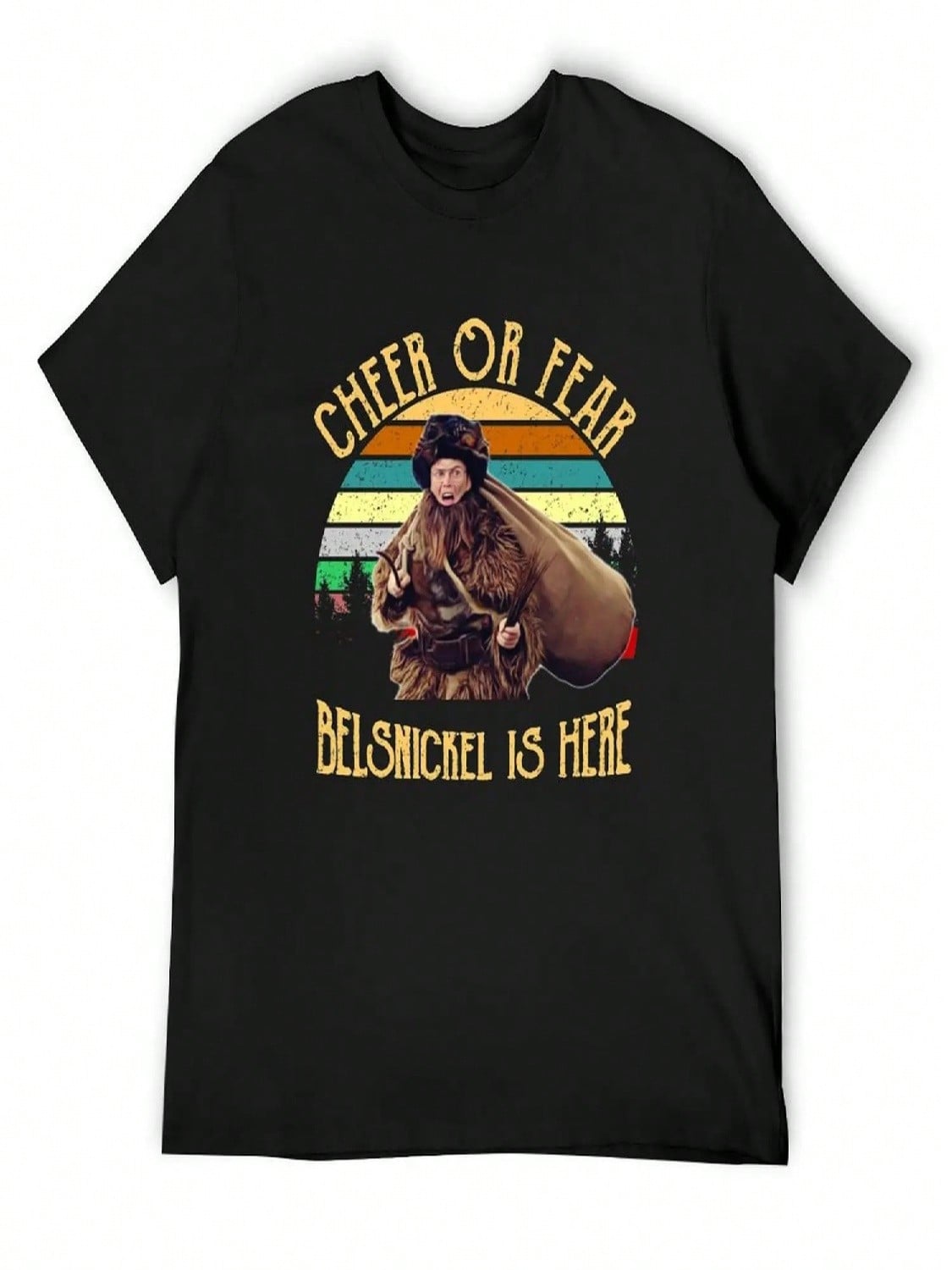 Cheer Or Fear Belsnickel Is Here Vintage The Office T-Shirt Vintage T Shirts Oversized T Shirts For unisex Pack S разноцветный