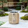 Outdoor Waterproof Solar Bamboo-Style Lantern: Chinese-Inspired Patio and Garden Decoration