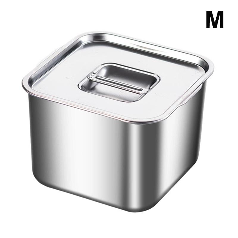 Edelstahl Versiegelte Lunchbox - Auslaufsicherer Frischhaltebehälter mit Deckel für Kühllagerung