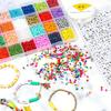 White and Black Bracelet Beads Set Creative Crafts Supplies Acrylic Flat Round Cartoon Letter Beads for Crafting