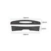 2x Carbon Fiber Center Cup Holder Lid Cover Sticker For Dodge Charger 2015-