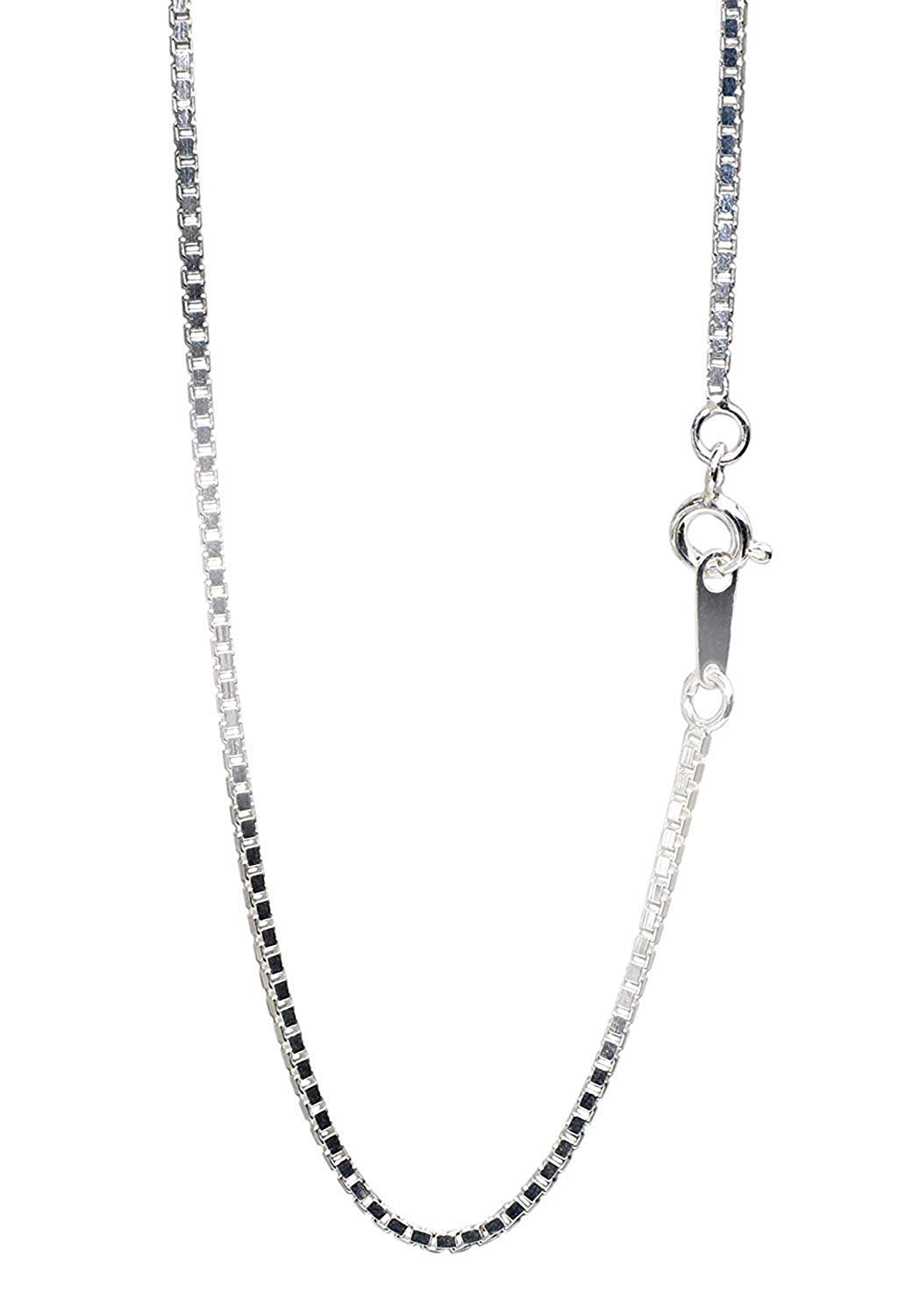 

Silver 925 Venetian Chain Width Length Chain Necklace Simple [Shinjuku Ginnokura] approx. 1.5mm 40-80cm (70cm) Women s Men s срібний