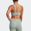 Adidas Solid Color Logo Wide Strap Comfortable Fashion Sports Bra Women underwear HR3034