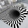 3D Optical Illusion Home Entrance Carpet Door Mat Trippy Living Room Rug Non-Slip Hallway Bedroom Bathroom  Kitchen Floor