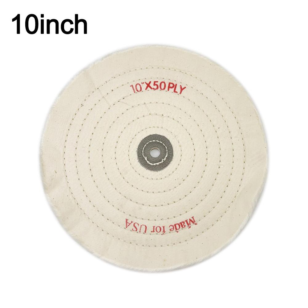 Langlebige 2-12 Zoll Räder Polierrad Baumwollflusen Tuch Weißes Polierrad Poliertuch Rad Schmuckwerkzeuge