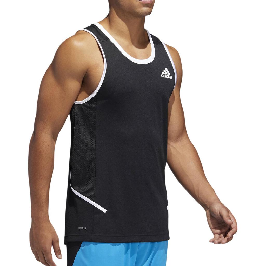 Adidas Tank Tops Men's Black Crew Neck Moderate Other DP4775