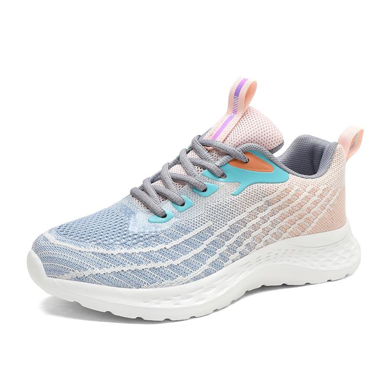 Breathale Casual Sneakers Women Knitted Lightweight Running Shoes Anti-slip Casual Sports Footwear for Jogging Walking Traveling