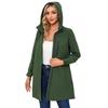 Femeii Trench Palton cu glugă, mânecă lungă, primăvară și toamnă, haină lejeră, casual, rezistentă la vânt