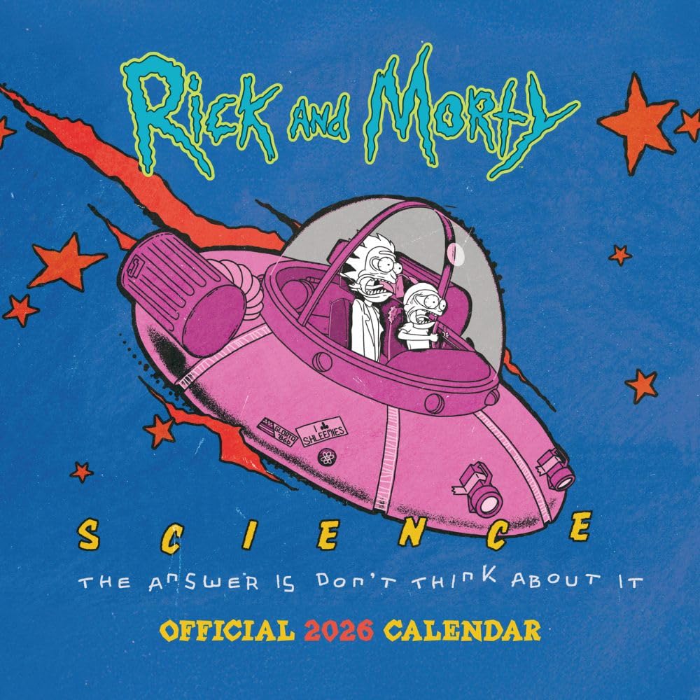 Rick And Morty 2026 Square Wall Calendar