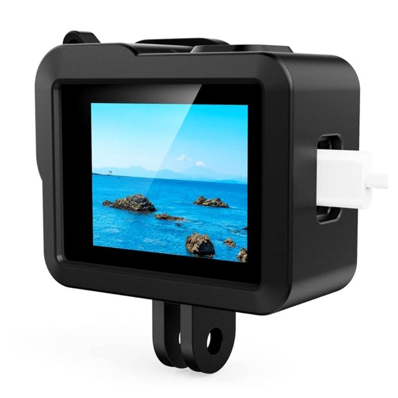 Camera Protective Accessories Set for Camera Including Black Silicone Case and Tempereds Glass Film