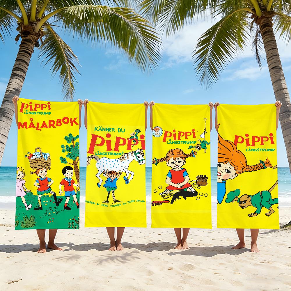 Conosci Pippi Calzelunghe Telo da Spiaggia Doccia Bagno Viaggio Leggero Delicato sulla Pelle per Piscina Campeggio Crociera Estate