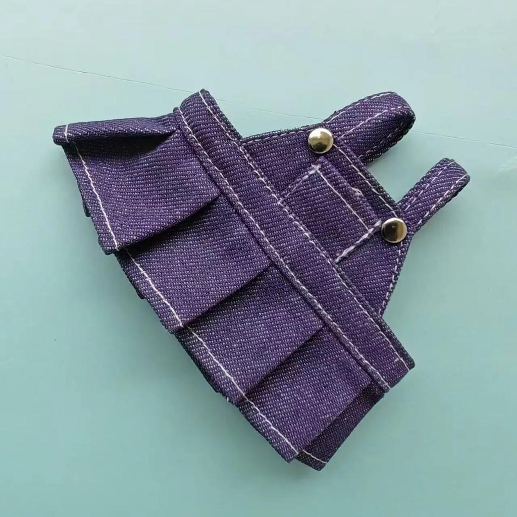 For Labubu Big Into Energe Doll T-Shirt Denim Baseball Cap Strap Skirt Clothes For Labubu Doll Outfit Accessories