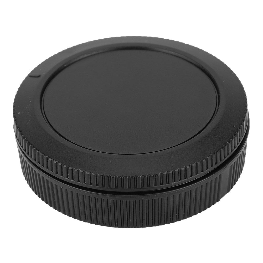Portable Plastic Cameras Body Front Rear Lenses Cap Cover Set for Canon EOSR Full Frame Camera Black