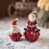 New Nordic Painted Christmas Iron Bell Ornaments: Resin Snowman Pendants & Creative Tree Decorations