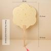 Thiened Blank Xuan Paper Calliaphy Fan DIY Material Kit Hand-Painted Cultural Creative Fan round ape Bamboo Frame