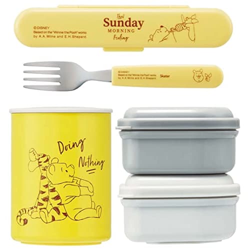 Skater Antibacterial Thermal Lunch Box Lunch Jar Disney Winnie the Pooh 560ml KCLJC6AG-A