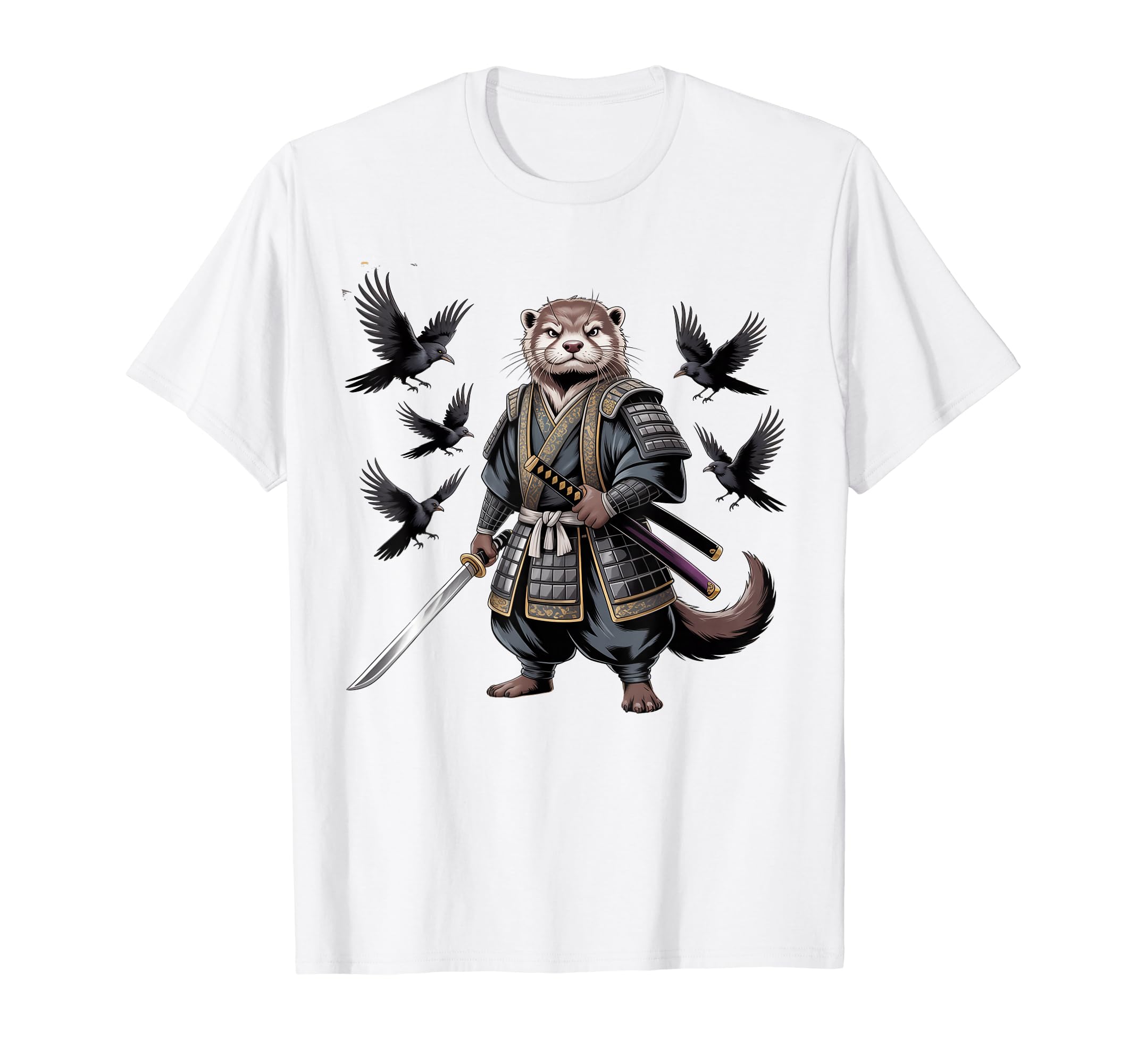 Sea Otter Goods Japanese Samurai Otter Sea Otter T-shirt