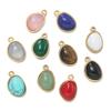 1pcs/pack Stainless Steel Natural Stone Irregular Shape Charms Pendants For DIY Bracelet Necklace Jewelry Making Accessories