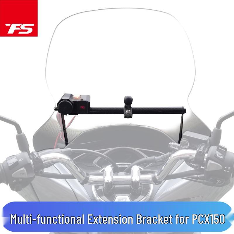 Honda PCX150 Windshield Phone Navigation Mount & Multi-Functional Motorcycle Extension Mount