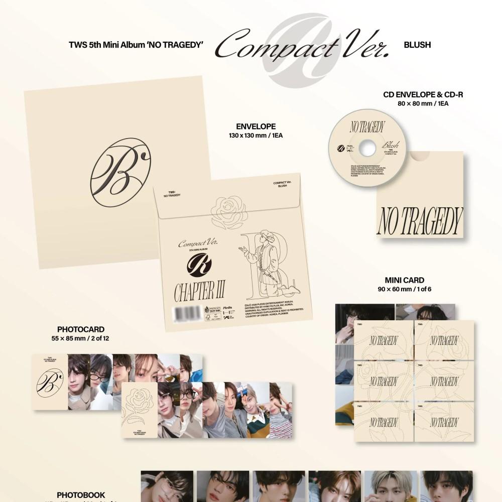 TWS - [NO TRAGEDY] 5th Mini Album COMPACT BLUSH