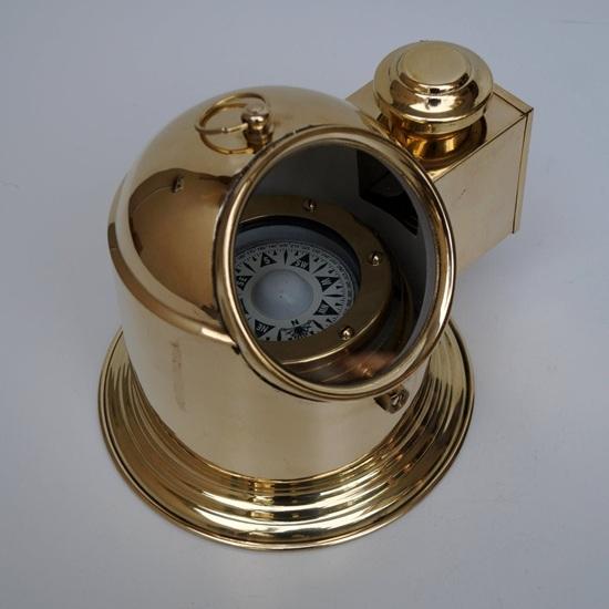 Nautical Maritime Brass Floating Dial Binnacle Gimbled Compass Marine Ship Boat Lamp 20.32 cm Gift Item