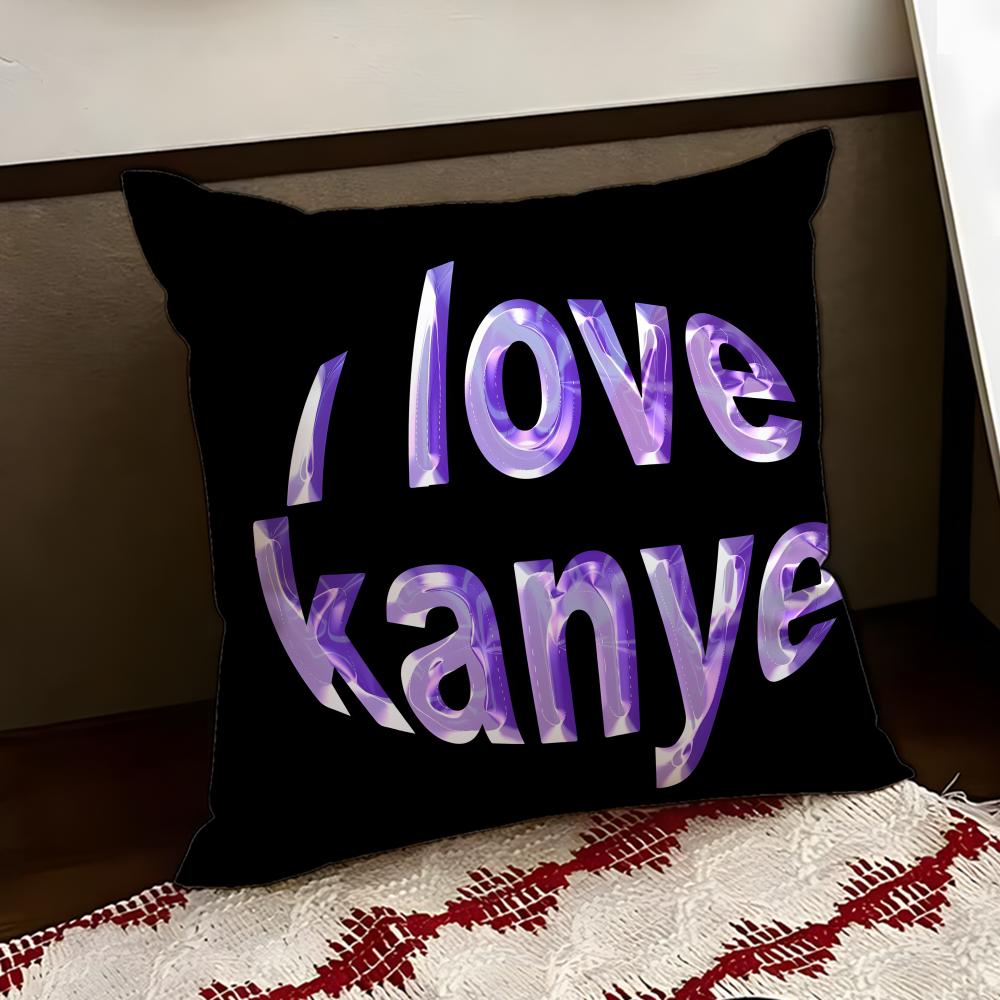 Singer KKanye Omari West Cushion Cover Reversible Soft Durable Pillow Cover Home Car MultiScene Use for Daily Comfort