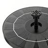 2.5W Solar Bird Bath Fountain Pump with 6 Nozzle Spray Modes