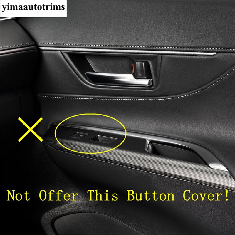 Car Door Armrest Window Lift Button Panel Decoration Cover Trim ABS Accessories Interior For Toyota Venza / Harrier  - 2024