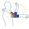 Bauerfeind EpiTrain New Version Elbow Made In General Medical Stabilizes the Elbow Joint with Two Silicone Pads On the Inside and Outside of the Elbow