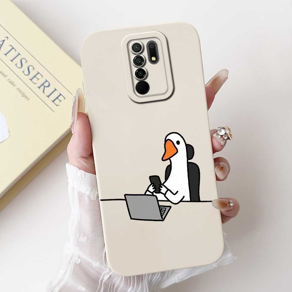 For Xiaomi Redmi 9 Case Cute Cartoon Rabbit Cat Soft Silicone Cover For Redmi 9 M2004J19AG M2004J19G Bumper Phone Case Funda