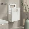 Durable Plastic Laundry Hamper Wall Mounted Hamper, Breathable Large Capacity Container, Foldable Apartment Organization Supplies Space Saving Storage