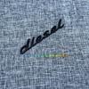 Diesel car logo metal car sticker diesel English letter label personalized tail side label modification