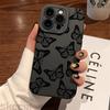 Black Butterfly Pattern Phone Case For iPhone 16 15 14 13 12 11 Pro Max Mini 7 8 Plus XS XR X Shockproof Silicone Soft Cover