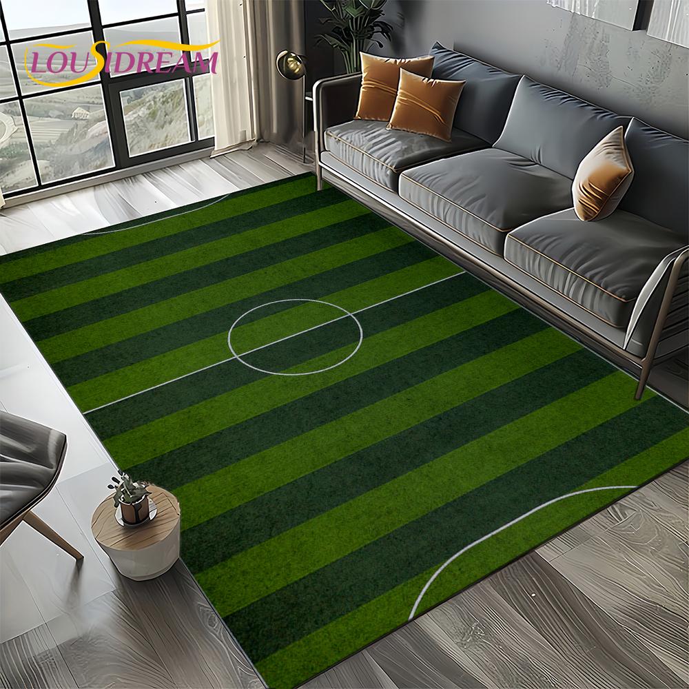 27 סגנונות שטיח דשא כדורגל כדורגל ספורט לסלון חדר שינה בית קישוט ספה, שטיח אזור לילדים משטח רצפה מונע החלקה